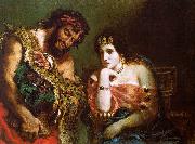 Eugene Delacroix Cleopatra and the Peasant oil painting picture wholesale